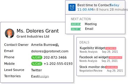 Zoho Contact Management